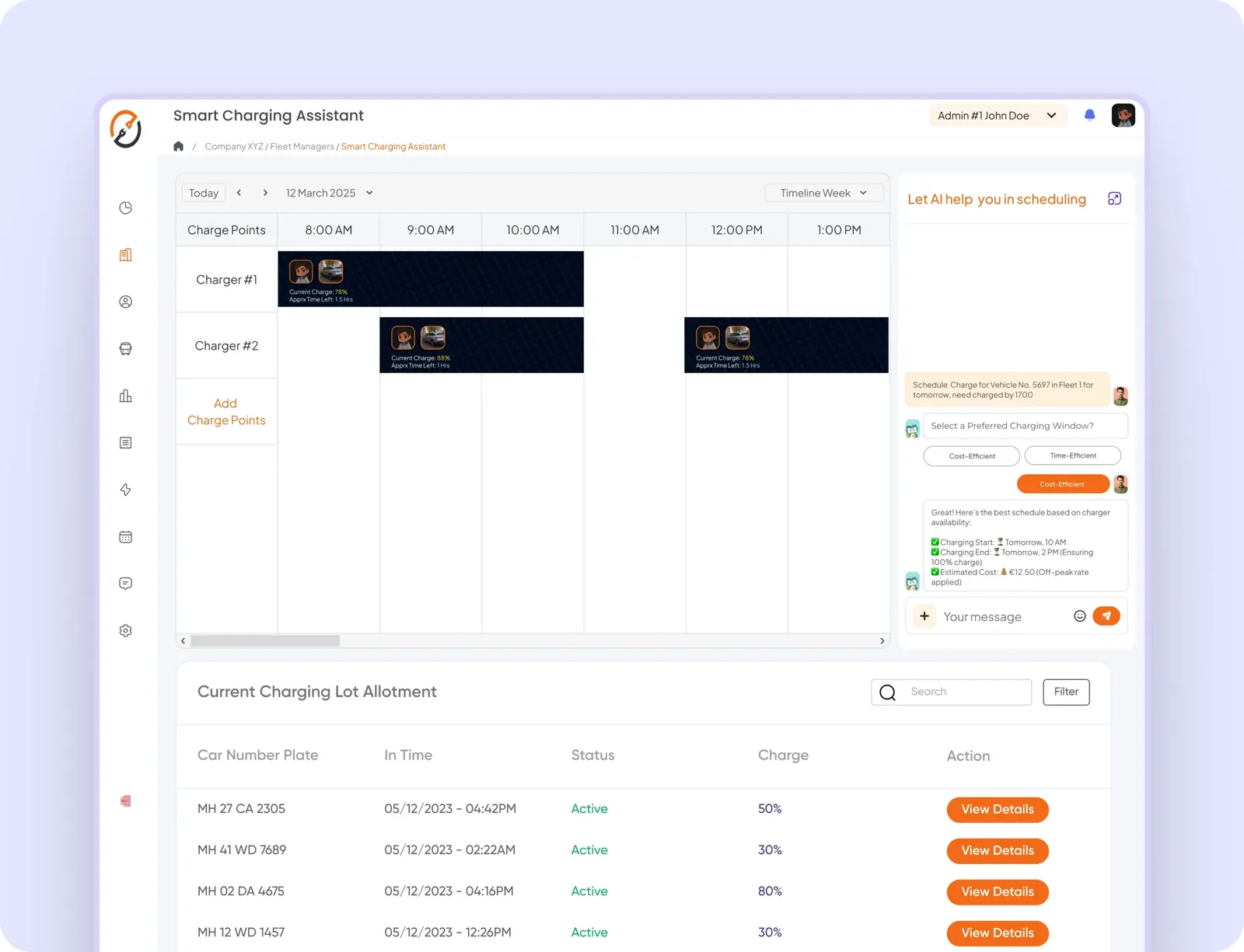 jump.ac Dashboard mit Ladeplänen