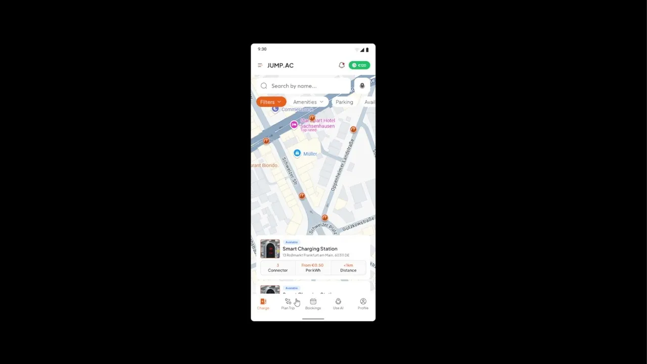jump.ac Demo: Fahrer-App